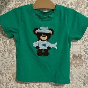 Fishing bear toddler t-shirt